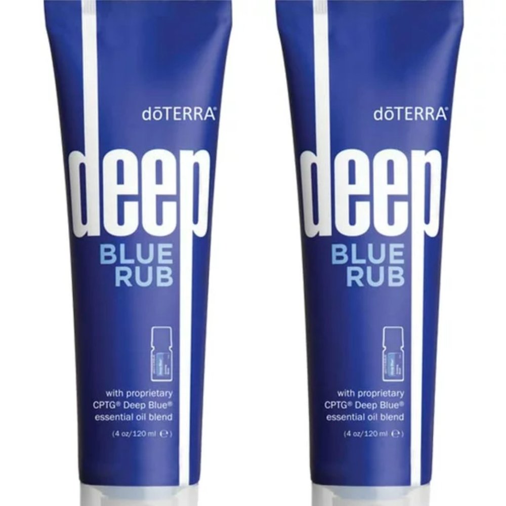 DoTerra Deep Blue Rub with Essential Oils Cream Topical 4oz   2 Pack